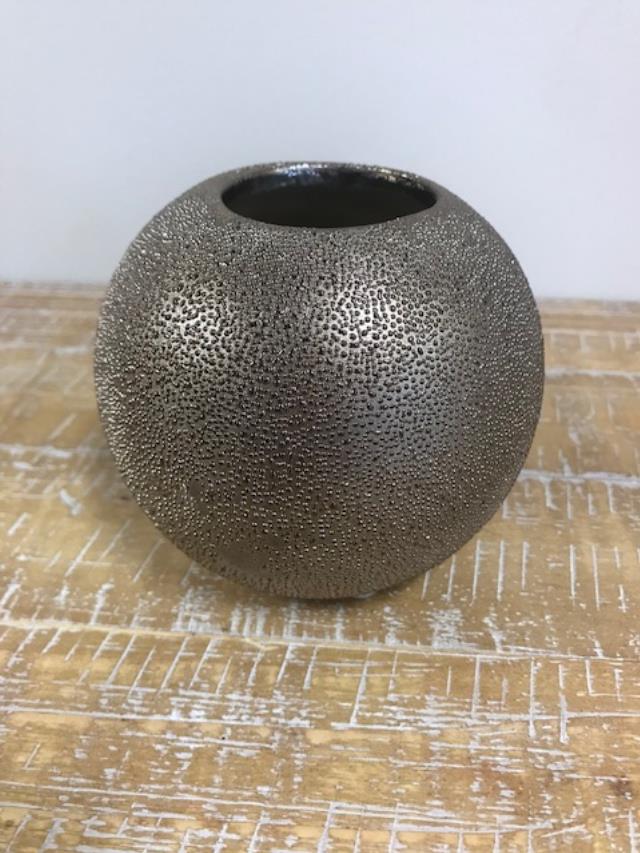 Rental store for TEXTURED BRONZE VASE  ROUND in Mishawaka IN