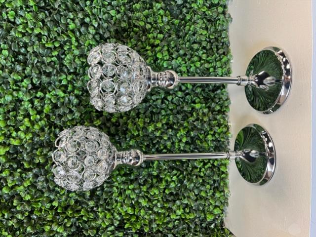 Rental store for CRYSTAL BALL STAND SILVER  12 in Mishawaka IN
