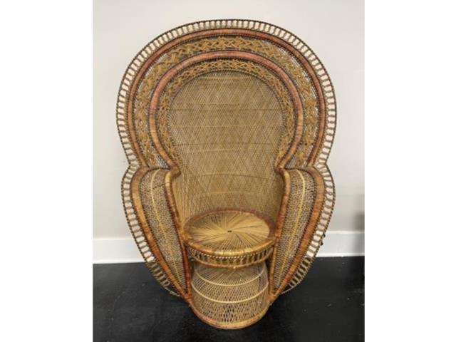 Rental store for NATURAL WICKER PEACOCK CHAIR in Mishawaka IN