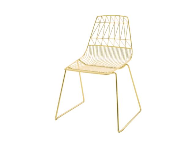 Rental store for GOLD METAL GEO CHAIR in Mishawaka IN