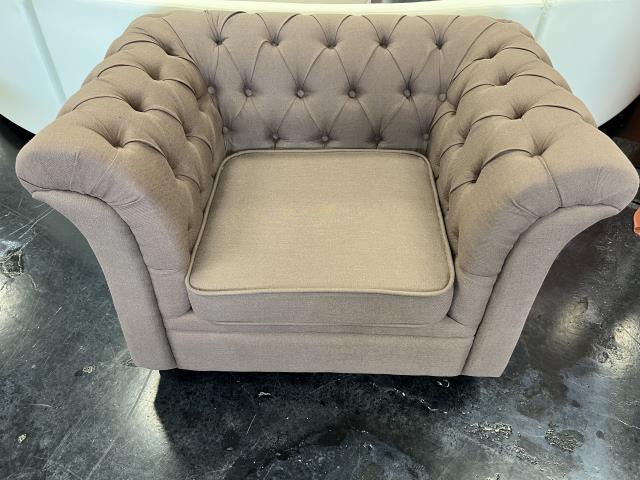 Rental store for GREY TUFTED LINEN COUCH in Mishawaka IN