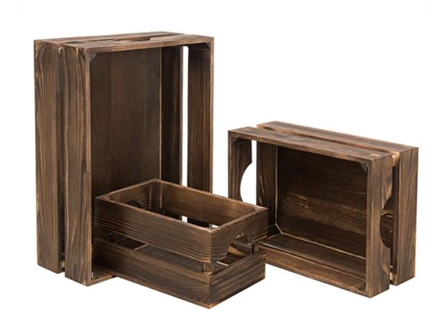 Rental store for DARK BROWN WOODEN CRATE  LG in Mishawaka IN
