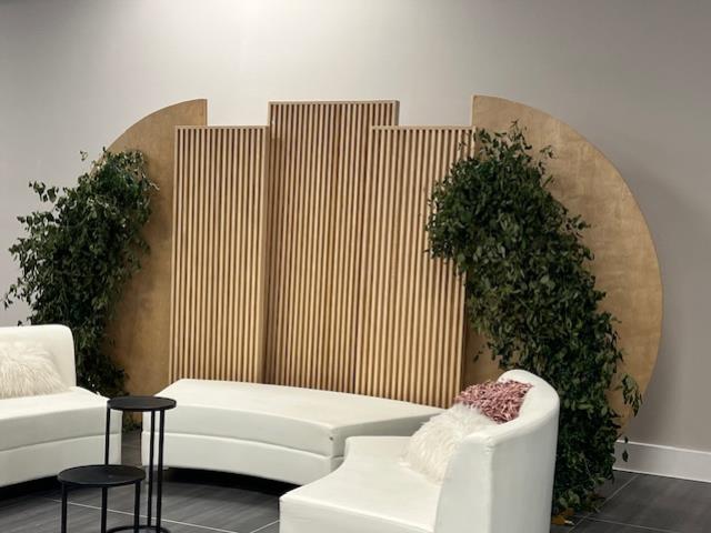 Rental store for NATURAL SLAT WOOD BACKDROP 8  T x 35  W in Mishawaka IN