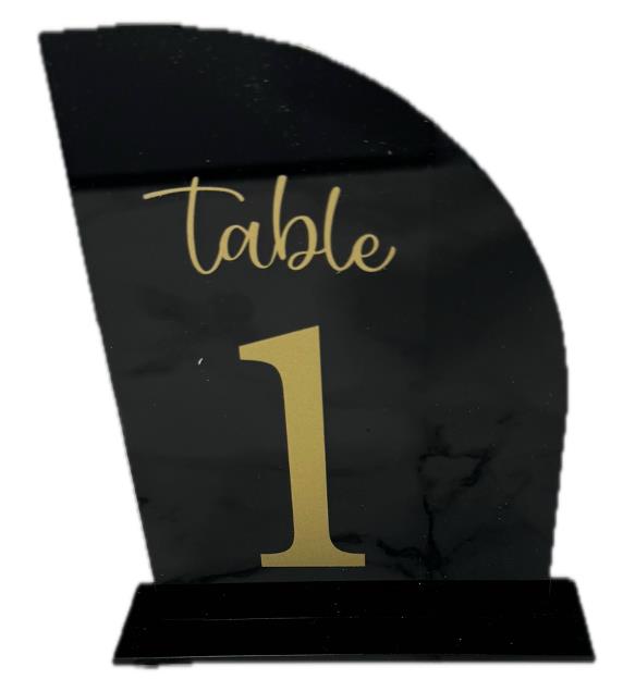 Rental store for BLACK ACRYLIC TABLE NUMBER  5  X 7 in Mishawaka IN