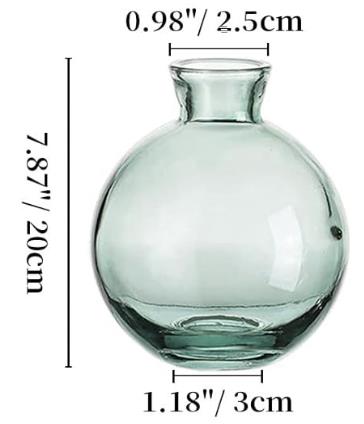 Rental store for ROUND TEAL BUD VASE in Mishawaka IN