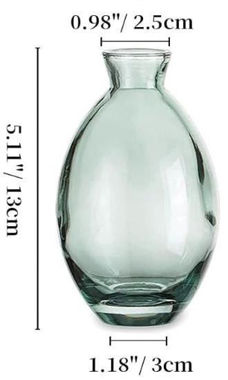 Rental store for TALL TEAL BUD VASE in Mishawaka IN