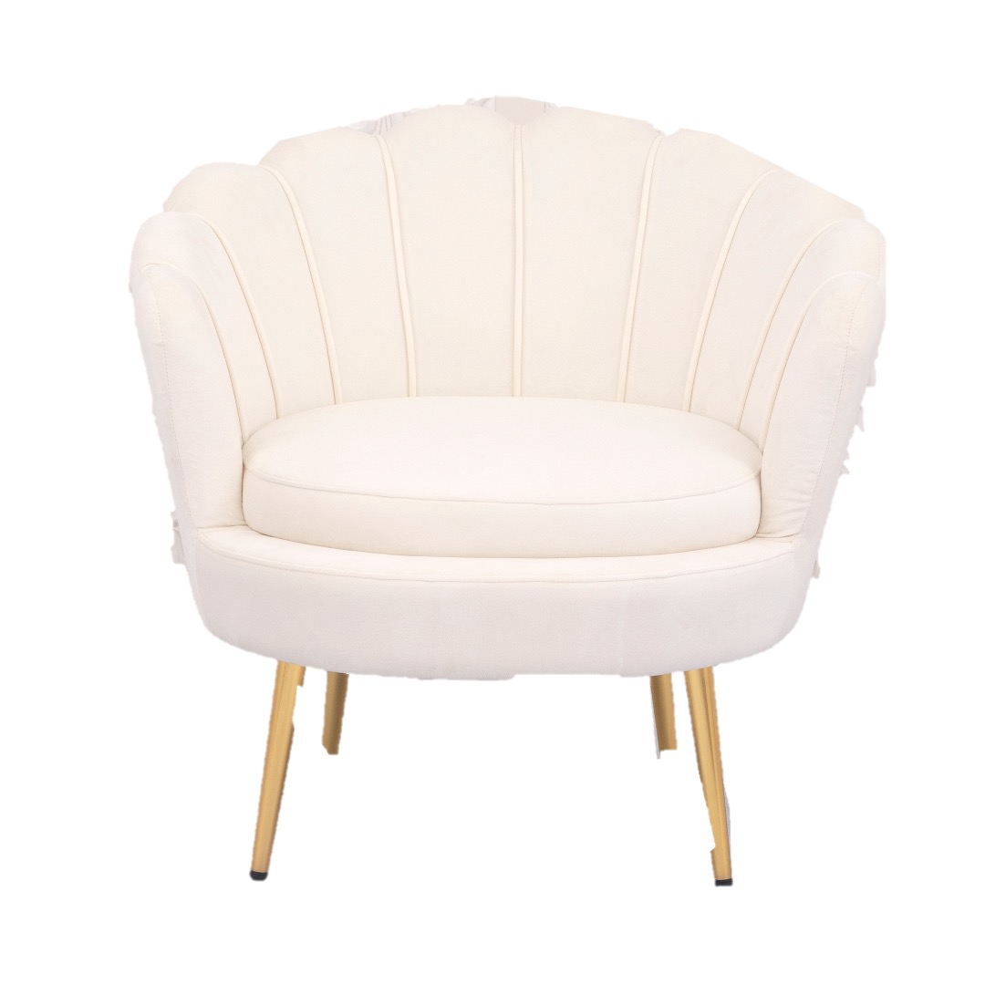 Rental store for WHITE VELVET ACCENT CHAIR in Mishawaka IN