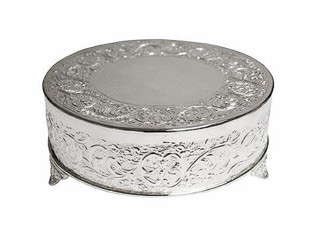 Rental store for 18  RD SILVER CAKE STAND in Mishawaka IN