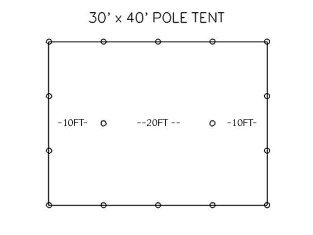 Rental store for 30  X 40  WHITE ELITE POLE TENTS in Mishawaka IN