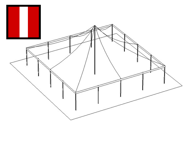 Rental store for 40 X 40  R W MAIN EXPANDABLE POLE TENTS in Mishawaka IN