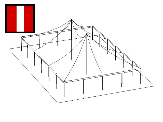 Rental store for 40 X 60  R W MAIN EXPANDABLE POLE TENTS in Mishawaka IN
