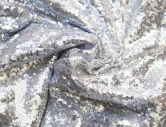 Rental store for 90X132 SILVER SEQUIN LINEN in Mishawaka IN