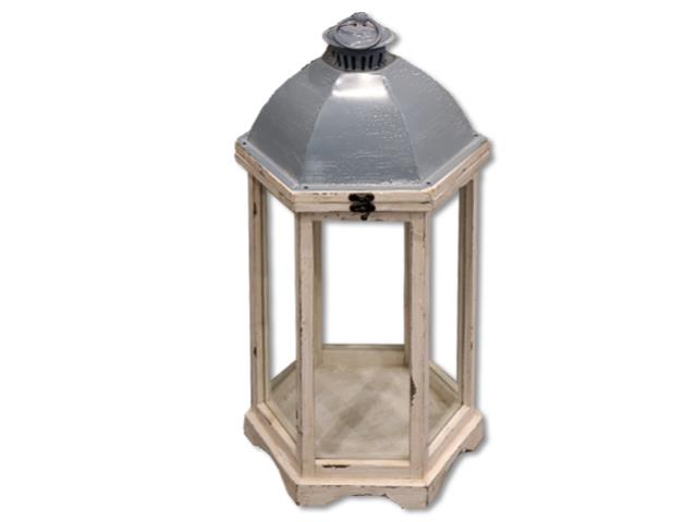 Rental store for WOOD GAZEBO LANTERN  WHITE GREY in Mishawaka IN