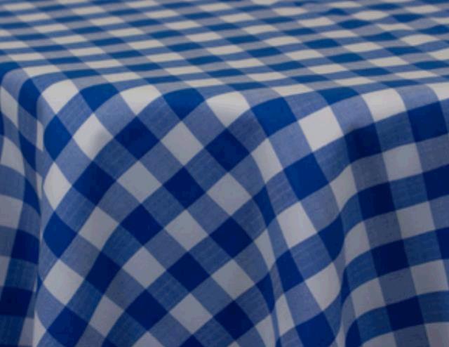 Rental store for BLUE WHITE CHECKERED LINEN in Mishawaka IN