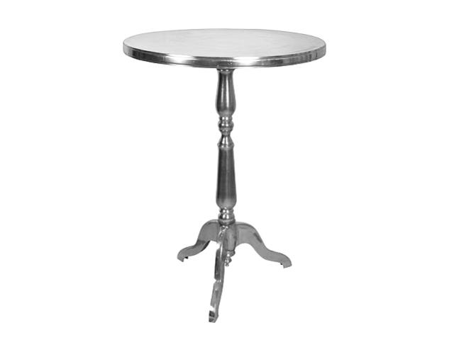 Rental store for 30  RD SILVER COCKTAIL TABLE in Mishawaka IN
