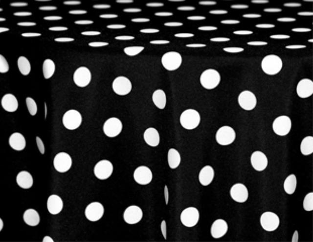 Rental store for 12x108 BLACK WHITE POLKA DOT RUNNER in Mishawaka IN